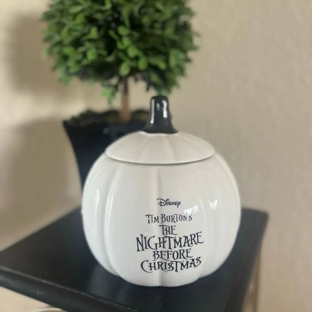 🆕 Disney’s Jack Skellington Pumpkin Head Cookie Jar